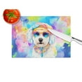 thumbnail image 5 of Bichon Frise Hippie Dawg Glass Cutting Board Large 12 in x 15 in, 5 of 5