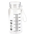 thumbnail image 3 of CozeLy Reusable Glass Water Bottle 300ml with Measurements Leak Proof Lid Insulated Sleeve Travel Coffee Mug for Home Office and Travel, 3 of 9