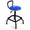 Blue, variant on Red Adjustable Height Swivel Pneumatic Shop Stool 300 Lbs Capacity 360° Rotation