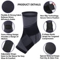 thumbnail image 2 of Ankle Braces, Adjustable Compression Ankle Support Men & Women for Injury Recovery, Achilles Support and Strong Ankle Brace Sports Protection, Stabilize Ligaments-Eases Swelling and Sprained Ankle, 2 of 7