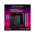 thumbnail image 6 of Phanteks Eclipse G500A D-RGB Fanless Edition, High Performance Mid-Tower Case, Mesh Front Panel, Integrated D/A-RGB Lighting, Tempered Glass Window, Black, 6 of 8