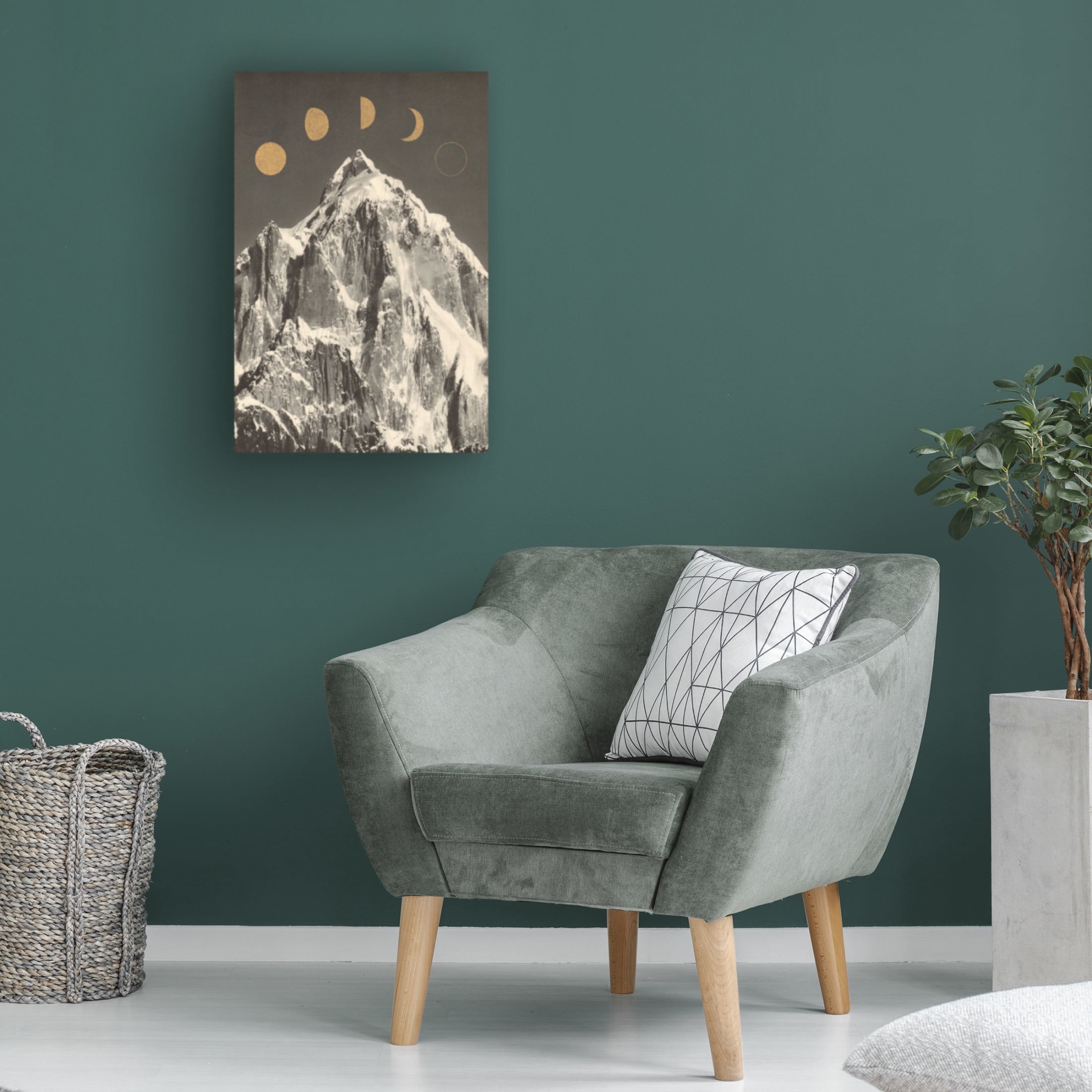 Trademark Fine Art Florent Bodart Moon Phases aaa Canvas Wall Art