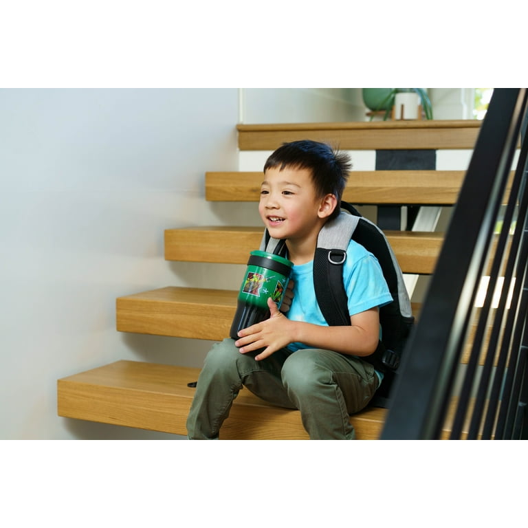 【やんすけ】★タグ付★極美品★TIB★キッズ…大人も★サイズ152cm★ Zak Designs 18oz TMNT Kids Straw Handle Tumbler, Stainless Steel