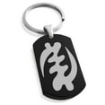 thumbnail image 1 of Stainless Steel Aztec Supremacy Rune Engraved Dog Tag Keychain Keyring, 1 of 1