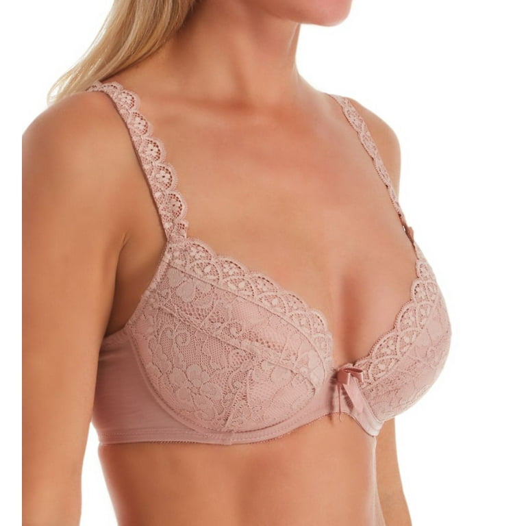 Women's Pour Moi 84000 Rebel Padded Plunge Underwire Bra (Rose