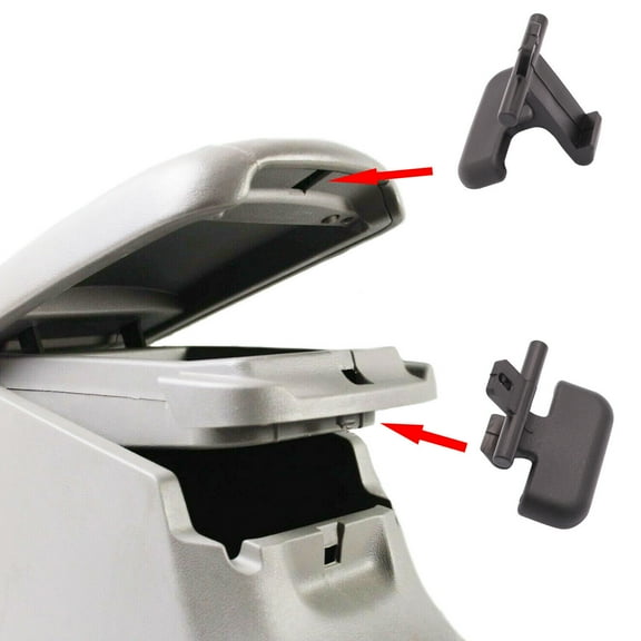 Black Upper & Lower Center Console Armrest Latch Clips Fit for 2009-2010 Sonata