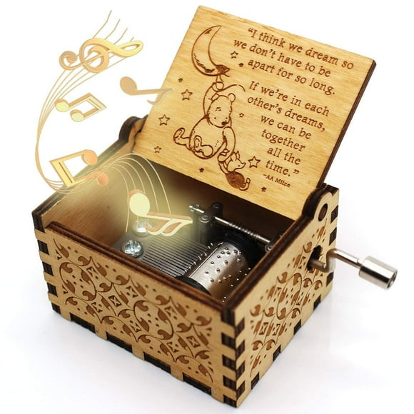 Caja de música de madera Ukebobo Pooh Singing You Are My Sunshine