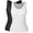 2 Pack:Black-White, variant on Vaslanda 3 Packs Vaslanda Summer Women's Slim-Fit Tank Tops with Built in Bra Scoop Neck Casual Sleeveless Shirts