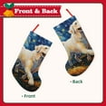thumbnail image 2 of Uemuo Vintage Starry Sky Labrador Print Christmas Stockings, 18inch Xmas Hanging Stocking Decorations for Christmas Party Family Decor, 2 of 7