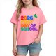 thumbnail image 2 of Blusas y camisas de manga corta con cuello redondo para niños y niñas, camisetas gráficas de manga corta, blusas con estampados bonitos para la temporada escolar., 2 of 9