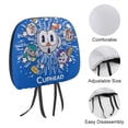 thumbnail image 3 of Game Cuphead Car Headrest Cover 2 Pcs Vehicles Seat Pillow Cover Protector Accessories Decor Auto Front/Rear Seats Head Rest Cover 2 Pcs Universal Fit Most Cars Sedan SUV Van, 3 of 7