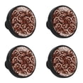 thumbnail image 1 of 4 Pcs Abstract Knobs for Kitchen Cabinet Cupboard Dresser Bookcase Drawer Pulls Handles Round Home Decor, 1 of 5