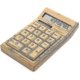 thumbnail image 1 of Bamboo Wooden Solar Calculators Standard Function Desktop Calculator With 12-digit Large Display, 1 of 5