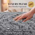 thumbnail image 2 of Sanmadrola Super Soft Shaggy Rugs Carpets 2.4x5.2 Feet Plush Area Rugs for Living Room Bedroom, Fluffy ​Rug for Nursery Playroom Dorm Room, Shag Plush Rug for Teen Room Decor, Grey, 2 of 7