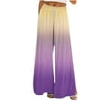 thumbnail image 3 of Sentmoon Workout Clothes Oversized Drawstring High Waist Womens Activewear with Pockets Loose Wide Leg Gradient Color Stretchy Sweatpants Womens Fall Stylish for Runs Workouts Beige XL, 3 of 7