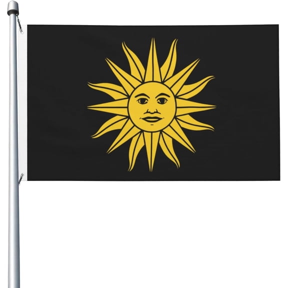 Uruguay Flag 3x5 Outdoor Double Sided Flag Banner For Outside With 2 Brass Grommets Patio Lawn Decor Flags