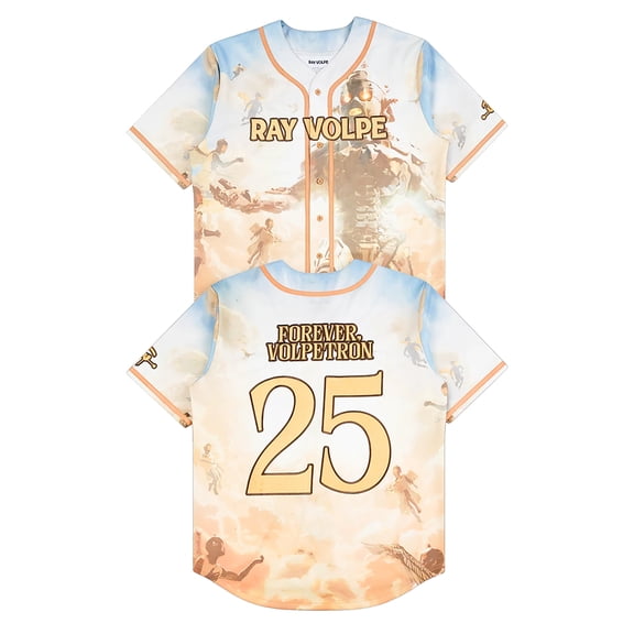 Ray Volpe Volpetron Baseball Jersey Hip Hop Shirt Fashion Jacket Cosplay Short Sleeve V-Neck Tee Tops