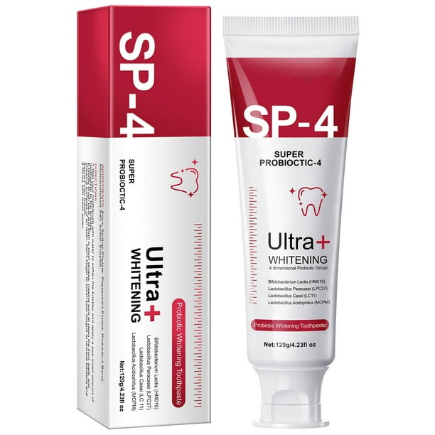 Clearance Pasta de dientes Blanqueamiento de dientes Pasta de dientes SP-4 120 g Pasta de dientes probiótica Sp-4 grande Pasta de dientes blanqueadora SP-4 Pasta de dientes para al(Buy 2 Save 10%)