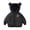 Black, variant on Esaierr Boys Girls Bear Hooded Puffer Down Coat for Toddler Baby Winter Coat Kids Puffer Padded Outwear Warm Thickened Jacket for 1-9Y