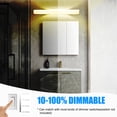 thumbnail image 6 of Lucere 25'' 24W Brushed Nickel Dimmable LED Vanity Mirror Light, 3000K Warm White Light, For Bathroom,Bedroom, Hallway, Home Office/Study, Kitchen, Living Room, 6 of 10