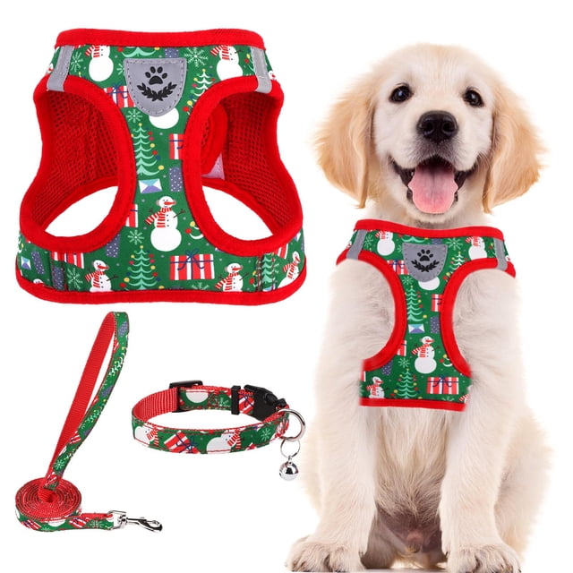 Juego de arneses para perros PUPTECK, ajustables, sin tirones, reflectantes