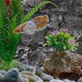 thumbnail image 4 of Raindrops Tank Background Background Board Dark Grey PU Turtle Tank Decoration 1Pack, 4 of 6