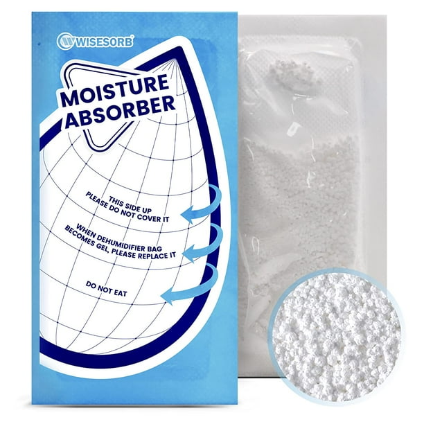 Wisesorb 25 Gram Moisture Absorbers, 20 Packs Dehumidifier Bags for