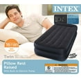 thumbnail image 7 of Intex Twin Rest Raised Air Mattress with Built In Pillow and Electric Pump, Gray, 7 of 7