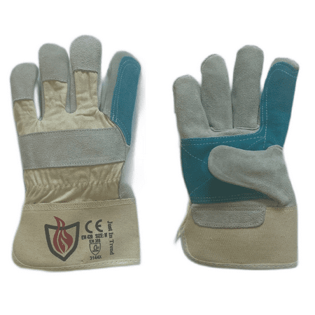 

Safety Leather Work Gloves 10 Pairs Medium