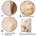 thumbnail image 3 of Designart "Elegance In Beige Parrot Feathers III" Parrot Floater Framed Wall Art Living Room, 3 of 5