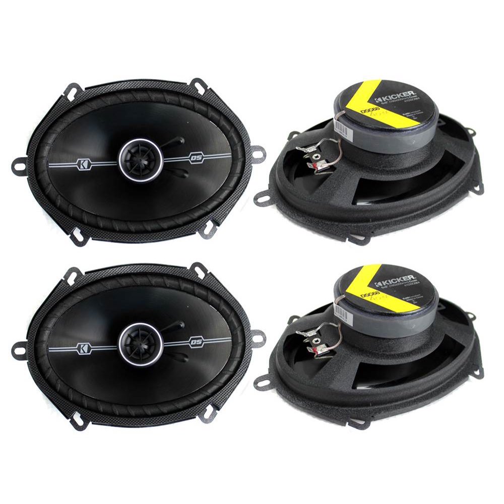 4) Kicker 41DSC684 DSeries 6x8" 400 Watt 2Way 4Ohm Car