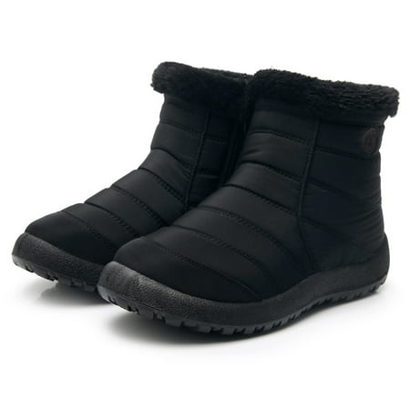 

MIASHUI Women s Snow Boots Winter Ankle Short Bootie Waterproof Footwear Warm Shoes Women Sneakers Shoes Wedges Women Shoes Casual