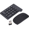 thumbnail image 1 of Wireless Numeric Keypad & Mouse Combo 18 Keyboard Keys USB Receiver Number Pad Keyboard Number Pad Plug and Play 24GHz Sensitive Technology 1200 DPI Mouse Combo for Laptop PC Desktop, 1 of 5