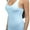 Baby Blue, variant on Women's Racerback Elastic Form Fitting Tank Top - Mustard - One Size