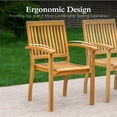 thumbnail image 2 of Sophia & William 9 Pieces Acacia Wood Outdoor Patio Dining Set Expandable Table and Patio Chairs Natural Wood for Lawn, Garden, Backyard, 2 of 9