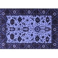 thumbnail image 1 of Ahgly Company Machine Washable Indoor Rectangle Oriental Blue Traditional Area Rugs, 2' x 4', 1 of 4