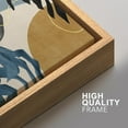 thumbnail image 3 of IDEA4WALL 2 Panels Framed Canvas Print Wall Art Set Jungle Tropical Monstera Palm Leaf Plants Abstract Modern Art Boho Multicolor Chic Artwork Housewarming Decor - 24"x36"x2 Panels Natural, 3 of 5