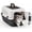 white black, variant on Hard-Sided Dog and Cat Carrier, TSA Airline Approved, for Small to Medium Pets, Travel Crate with Handle, Ventilated Design