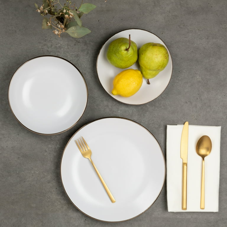 Thyme & Table Dinnerware Aria Stoneware, 12 Piece Set - Walmart.com