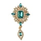 thumbnail image 2 of Joyería del banquete de boda del broche de cristal del diamante de imitación de moda Zulema Broche, 2 of 7