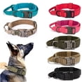 thumbnail image 3 of Military Tactical Dog Collar Leash Set Durable Pet Collar Retractable Leash Medium Large Dog German Shepherd Training Accessorie ShopWise Round, 3 of 20
