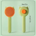 thumbnail image 4 of Self Cleaning Cat Shaped Pet Grooming Brush with Ergonomic Handle and Fine Stainless Steel Bristles for Dogs and Cats Fur Removal, 4 of 4