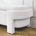 thumbnail image 6 of PORKISS 51” Storage Ottoman Bench, Linen Upholstered Long Storage Bench with Large Storage Space, Modern Foam End of Bed Seat for Living Room, Bedroom, Entryway, White, 6 of 10