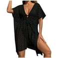 thumbnail image 4 of TMOYZQ Bathing Suit Cover Up for Women Crochet Beach Cover Ups Hollow Out Knit Sundress Outfits 2025 Beachwear, 4 of 4