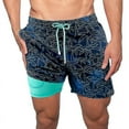 thumbnail image 2 of Mens Swim Trunks, Quick Dry 5 Inch Inseam Beach Shorts, 2 of 4
