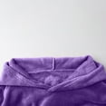 thumbnail image 4 of Atogsazn Mens Fuzzy Hoodies Casual Fleece Pullover Sweatshirt Sherpa Winter Warm Sweater Clothing Tops Outfit Purple XL Fashion, 4 of 9