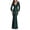 Green, variant on ICHUANYI Women's Elegant Dress Formal Gowns Evening Dresses V Neck Long Sleeve Party Club Dress Fashion Cloth 2024
