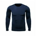 thumbnail image 2 of Men's Thermal Underwear Set Ultra Soft Fleece Lined Long John Set Fleece Lined Top & Bottom Underwear Set, 2 of 6