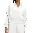 thumbnail image 3 of Female Fleece Full Zip Up Jacket White XL, 3 of 10