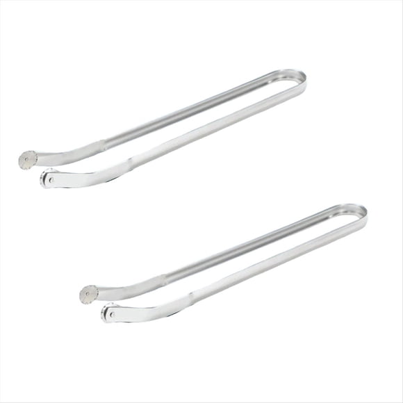 Pinzas para Girar Salchichas para Barbacoa Pinzas para Barbacoa Pinzas Resistentes para Servir Pinzas de Metal para Alimentos Pinzas de Cocina para Asar 2 Piezas